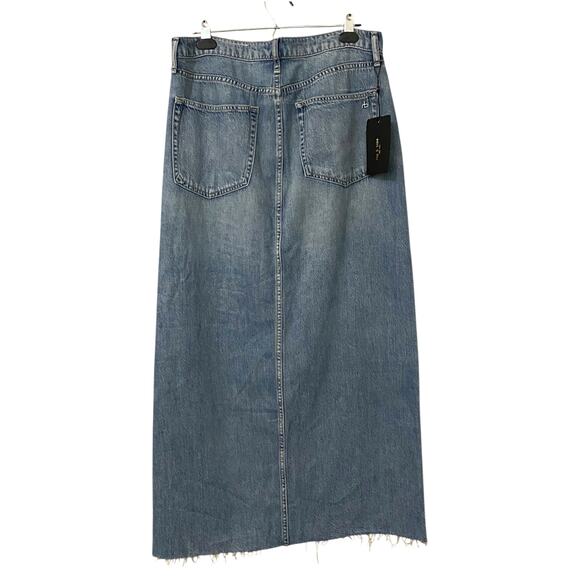 NWT Rag & Bone Featherweight Avery Maxi Skirt US 29 Blue Denim Boho Western - Picture 6 of 9